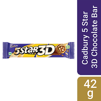 Cadbury 5 Star 3D Chocolate Bar, 42 G