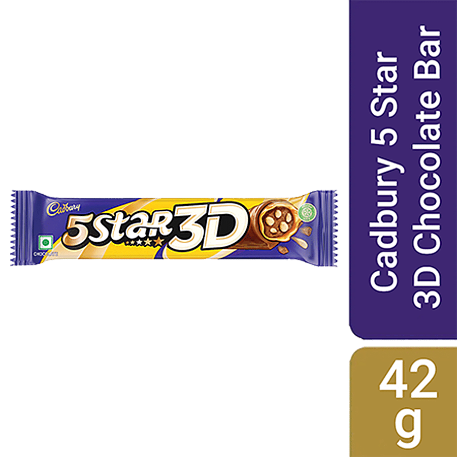 Cadbury 5 Star 3D Chocolate Bar, 42 G