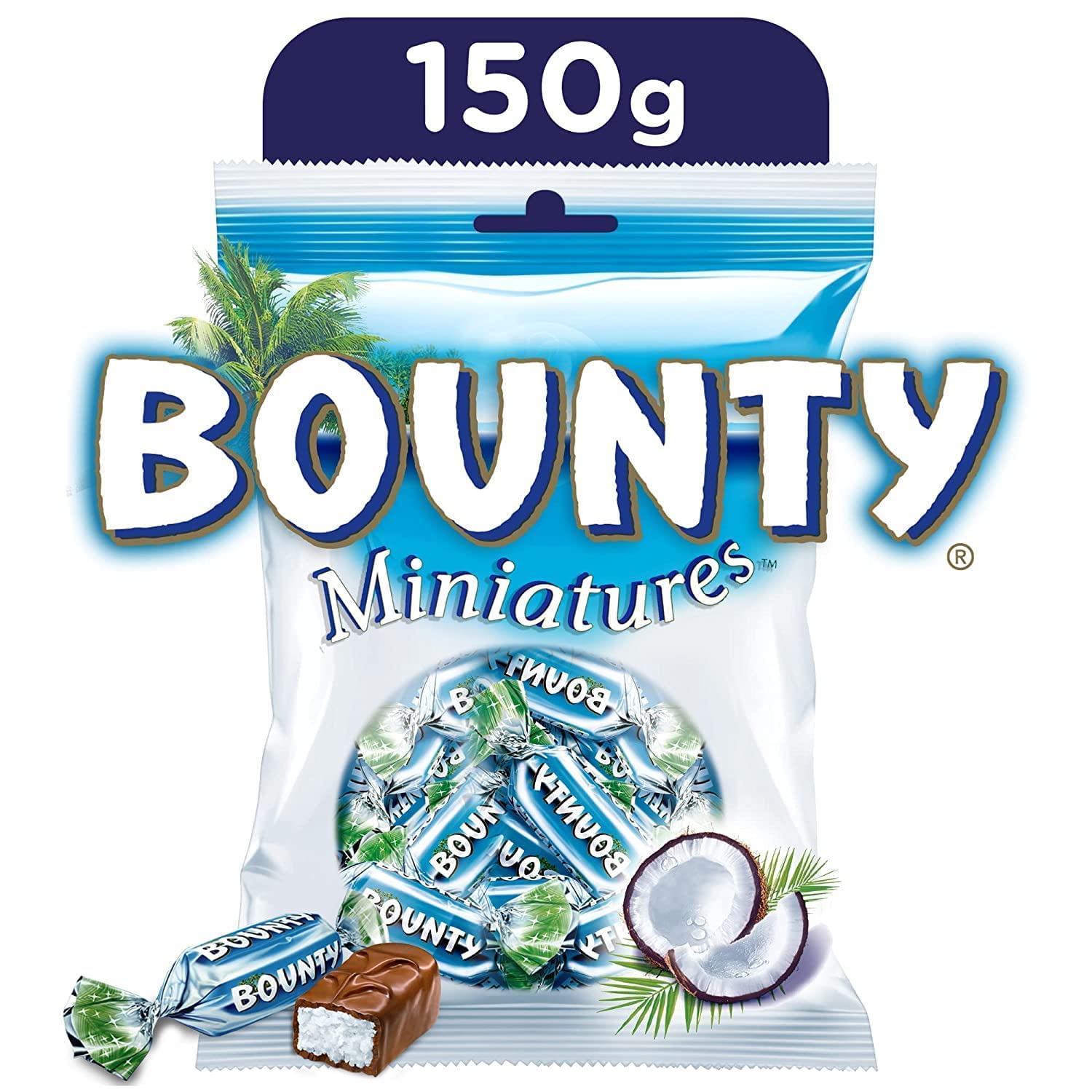 Bounty Miniature Milk Chocolate, 150Gm