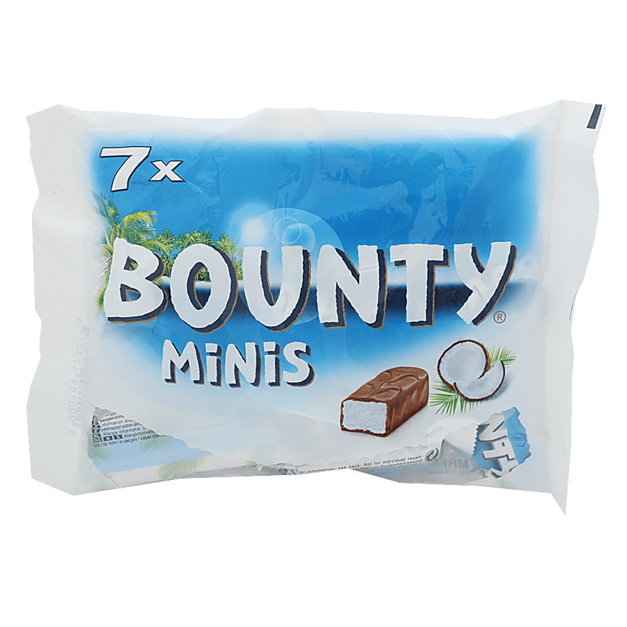 Bounty Coconut Filled Chocolates Minis, 227 G Pouch