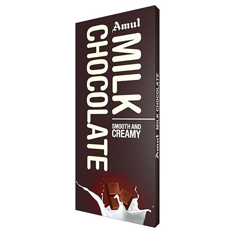Amul Milk Chocolate, Smooth & Creamy, 150 G Carton