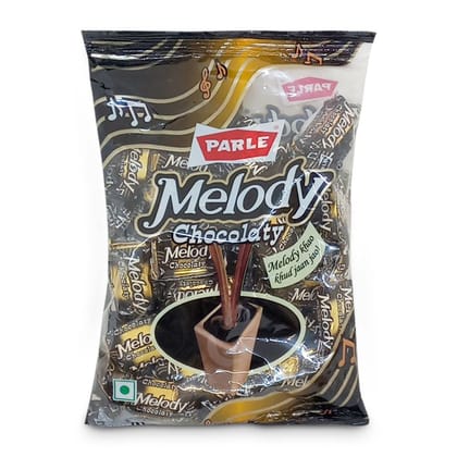 Parle Melody Chocolaty Toffee, Caramel, 200 Grams Pouch