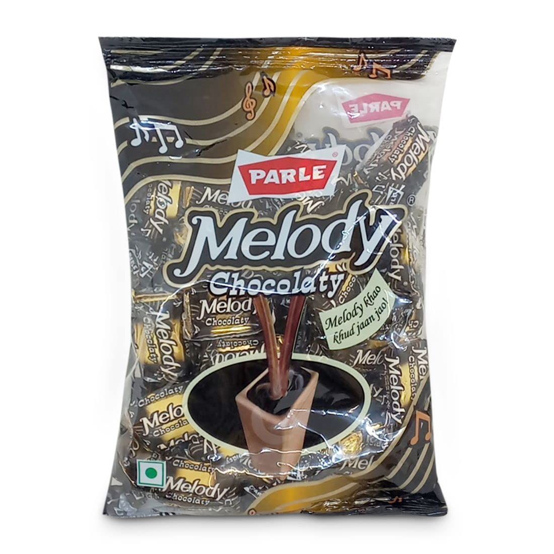 Parle Melody Chocolaty Toffee, Caramel, 200 Grams Pouch