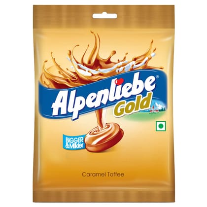 Alpenliebe Gold, Caramel Candy Pouch, 100 Pc, 390 G