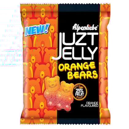 Alpenliebe Juzt Jelly Orange Flavour Bears Pouch, 27G
