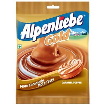Alpenliebe Gold, Caramel Candy, 156 G, 40 Pcs