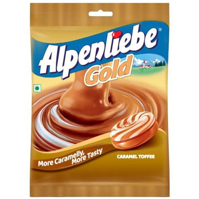 Alpenliebe Gold, Caramel Candy, 156 G, 40 Pcs