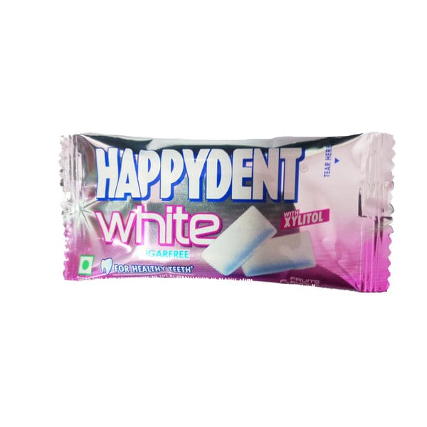 Happydent White Sugarfree Fruits Flavour, 4.4G
