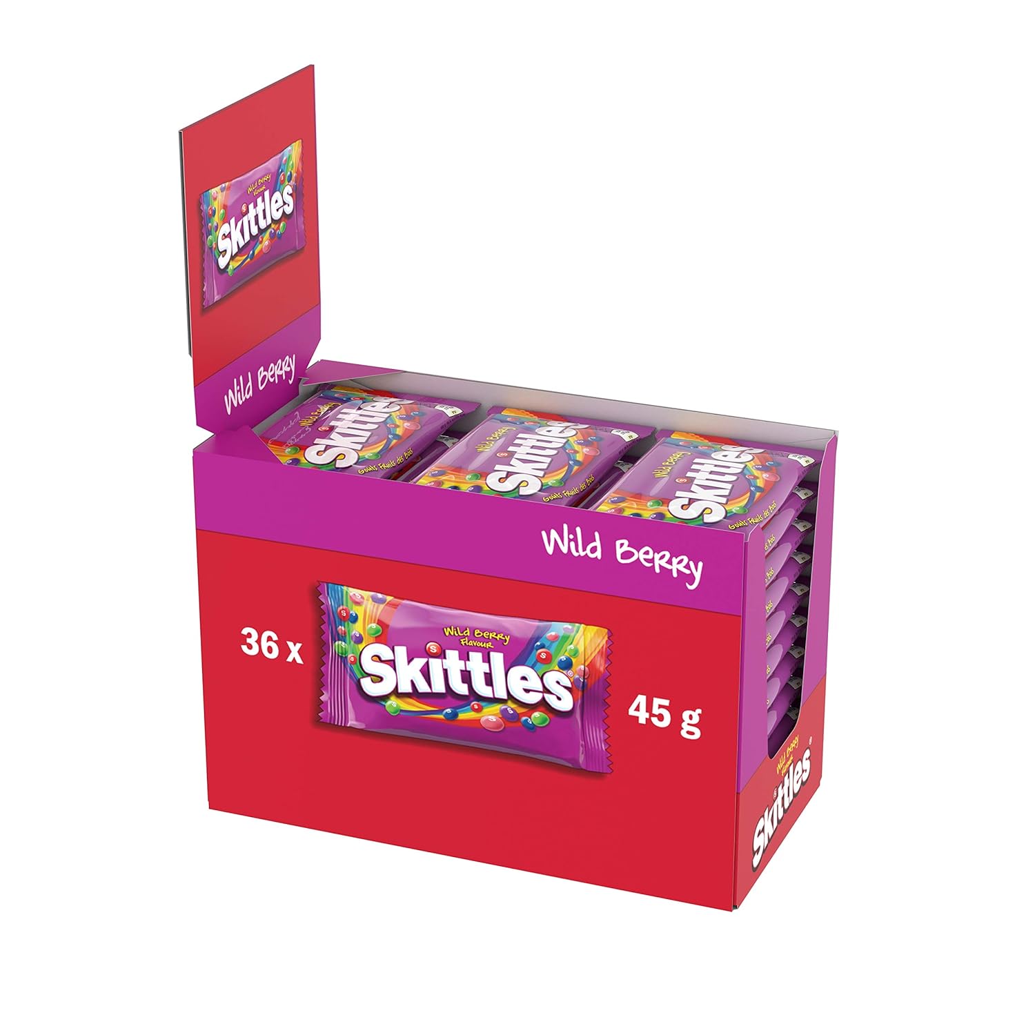 Skittles Wild Berry Flavour Candy, 36 units