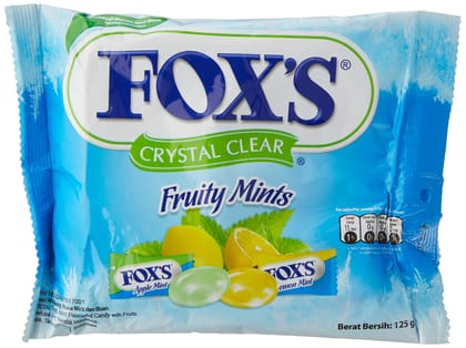 Fox's Crystal Clear Fruity Mints, 125 G