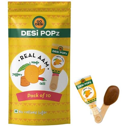 Go Desi Desi Popz Real Aam, 10 Pcs Pouch