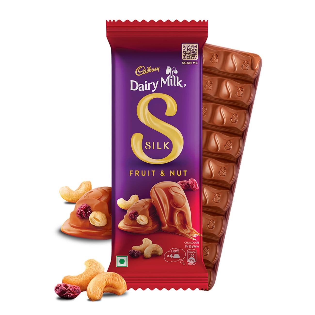 Cadbury Dairy Milk Silk Fruit And Nut Chocolate Bar, 153 Grams