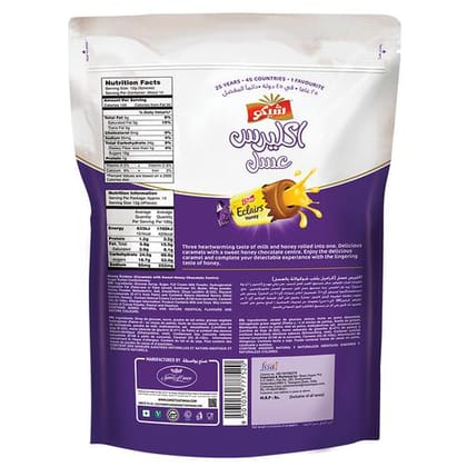 Chiko Eclairs Chocolate, Honey, Contains Added Flavour, 750 G