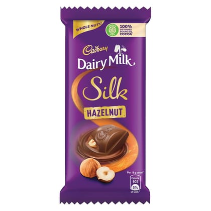 Cadbury Dairy Milk Silk Hazelnut Chocolate Bar, 58 G