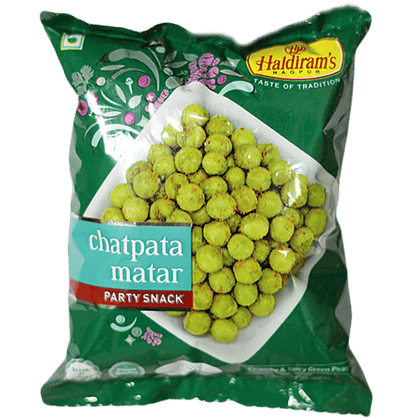 Haldiram's Chatpata Matar Namkeen, Spicy Fried Green Peas, Teatime/Evening Snack, 40 G Pouch
