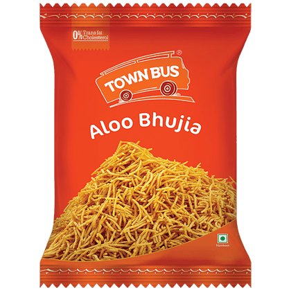 Townbus Aloo Bhujia, Namkeen, No Transfats Or Cholesterol, Evening Teatime Snack, 135 G Pouch