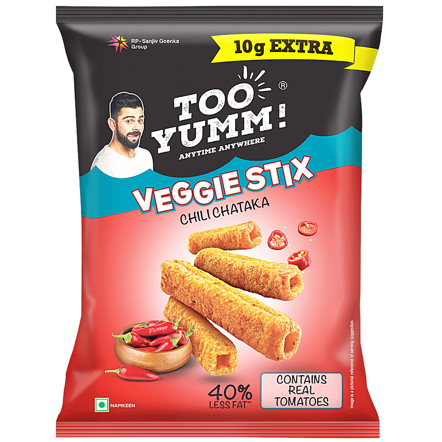 Too Yumm! Veggie Stix, Chilli Chataka, 45 G