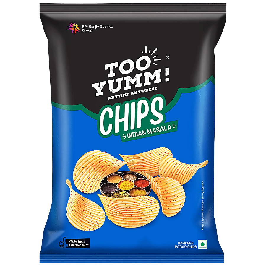 Too Yumm! Potato Chips, Indian Masala, 45 G