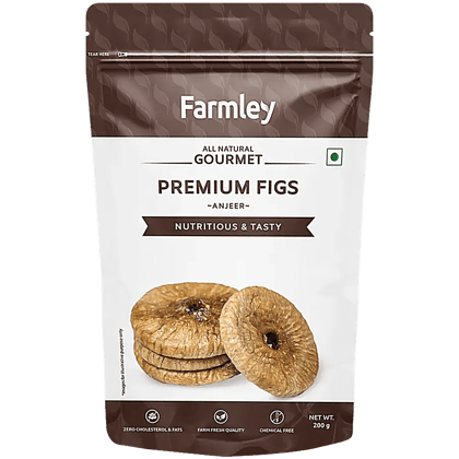 Farmley Premium Anjeer Dry Fruit, 200G, Anjeer, Figs Dry Fruits, Figs, Dried Fig, Dry Figs, Afghani Anjeer, Dry Anjeer, Dried Anjeer, Rich Source Of Vitamins Dietary Fiber (Pack Of 1)