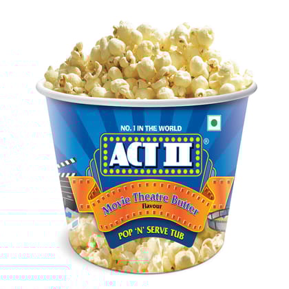 Act II Microwave Popcorn Tub, Movie Theatre Butter, 130G