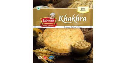 Jabsons Khakhra Jeera Vacc, 180Gm|Ready To Eat Roasted Snack|Tea Time|Indian Snacks, Jeera Khakhra, Chai Time Indian Healthy Snacks |Gujrati Healthy Snacks|Crispy, Diet Friendly Khakhra