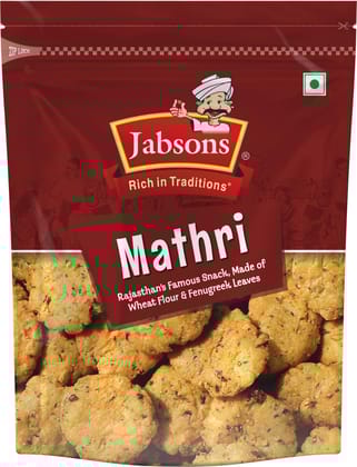 Jabsons Namkeen Dry Mathri, 160Gm, Crispy Ready To Eat Snacks |Tea Time Snacks, Healthy Namkeen, Indian Snacks