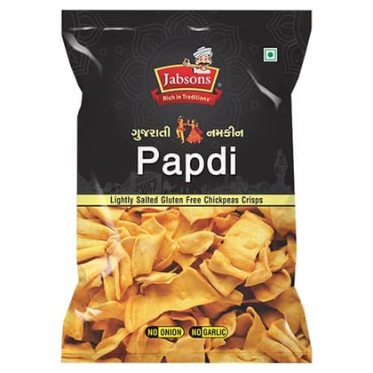 Jabsons Gujarati Namkeen Salted Papdi, 120 G, Ready To Eat, Tea Time Snacks, Crispy Namkeen
