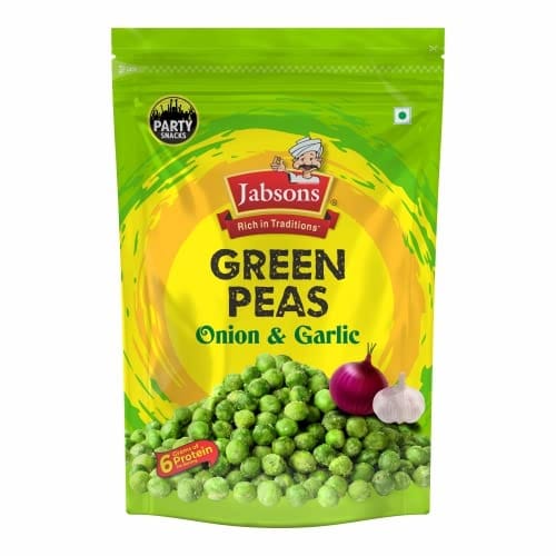 Jabsons Green Peas, Onion Garlic 400G (Crispy & Crunchy)