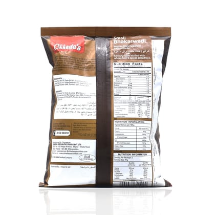 Chheda's Snacks, Small Bhakarwadi, 170G Poly Pack