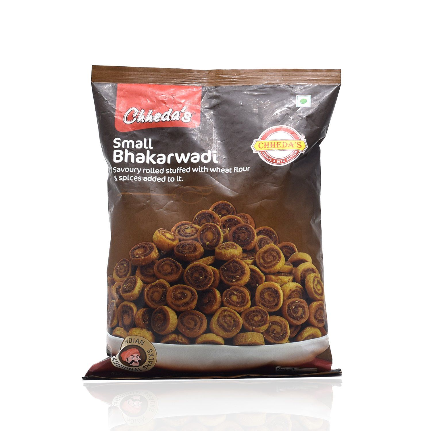Chheda's Snacks, Small Bhakarwadi, 170G Poly Pack