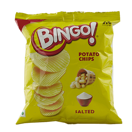 Bingo Yumitos Potato Chips, Salted, 12 G Pouch