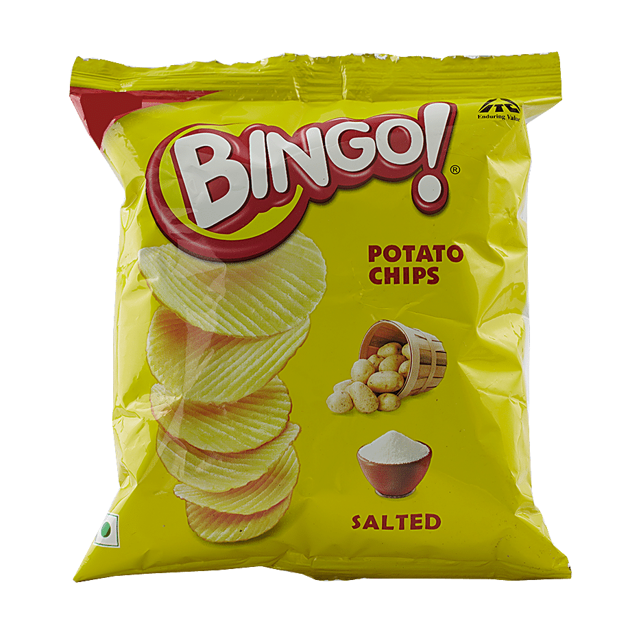 Bingo Yumitos Potato Chips, Salted, 12 G Pouch