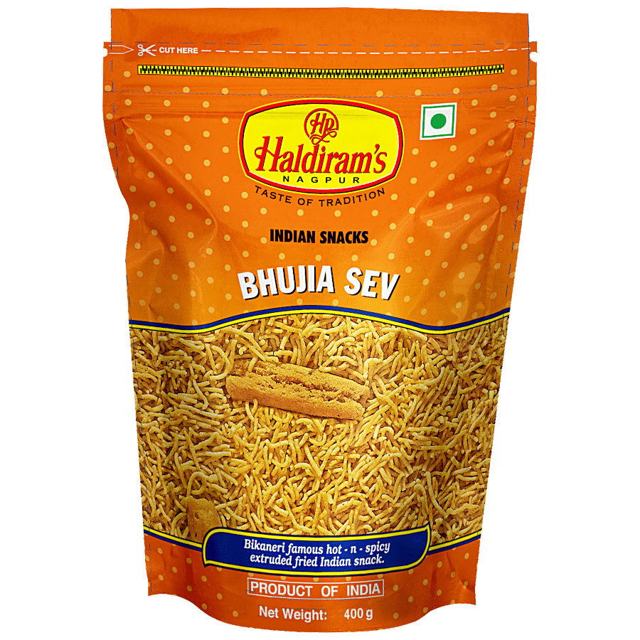 Haldiram's Namkeen, Bhujia Sev, 400 G Pouch