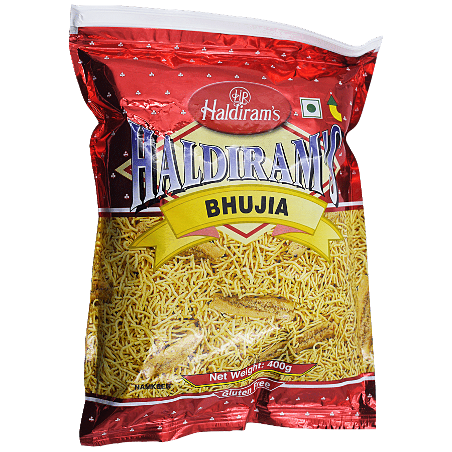 Haldiram's Namkeen, Bhujia Del, 400 G Pouch