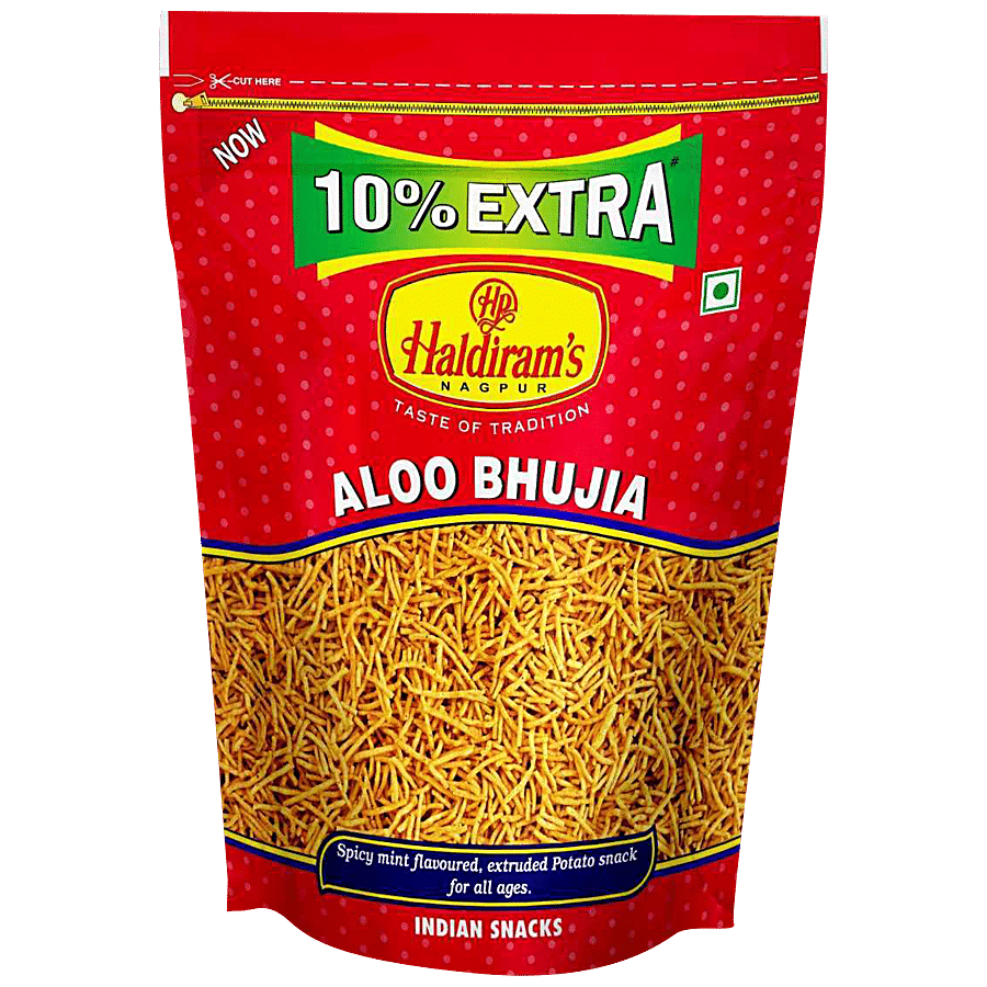 Haldiram's Namkeen, Aloo Bhujia, 200+20 G Pouch