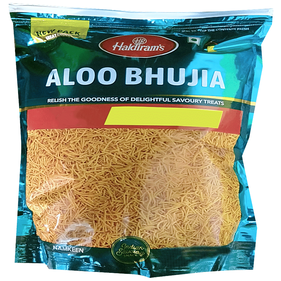 Haldiram's Aloo Bhujia Namkeen, 1kg+ 150g Pouch