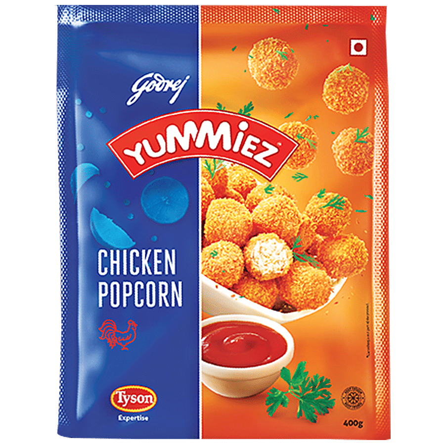 Godrej Yummiez Yummiez Popcorn Chicken, Halal Cut, 400 G