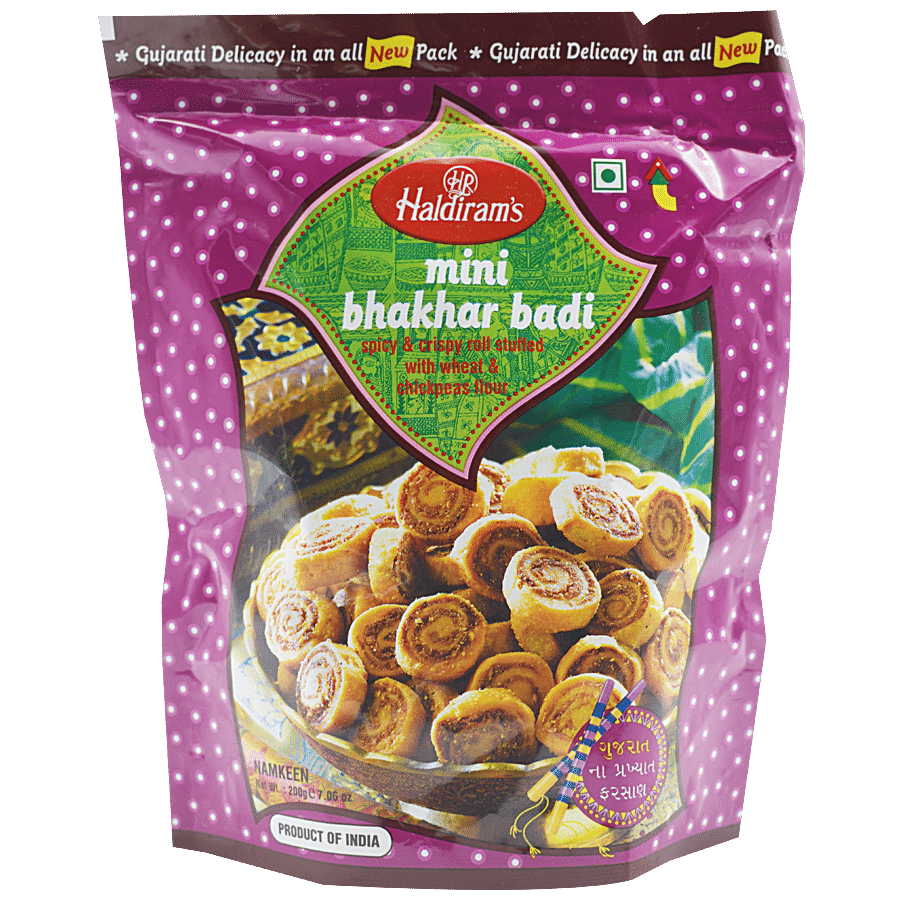 Haldiram's Mini Bhakarbadi Namkeen, 200 G Pouch