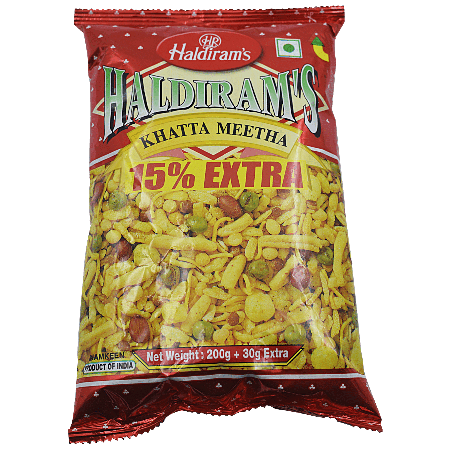 Haldiram's Khatha Meetha Namkeen, 200+30 G Pouch