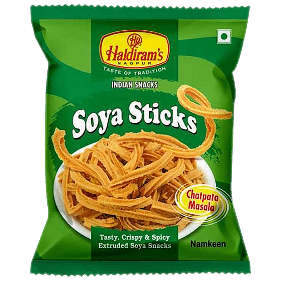Haldiram's Indian Snacks Soya Sticks, 42 G Pouch