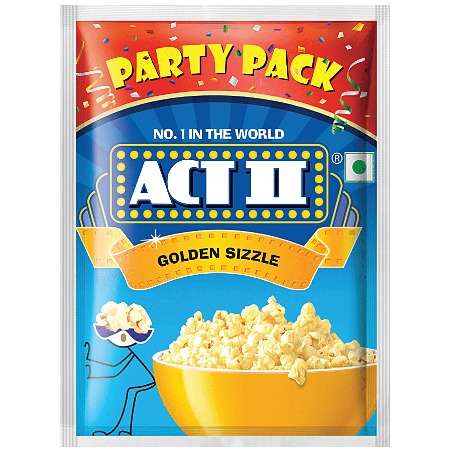 Act Ii Popcorn, Golden Sizzle, Easy To Make Snack, 150 G