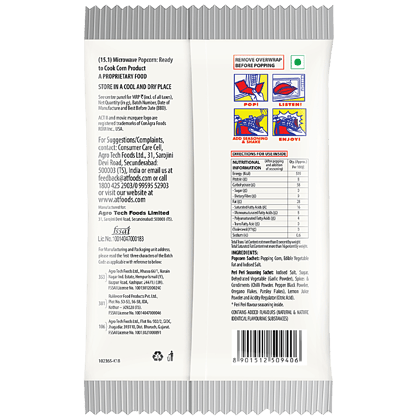 Act Ii Microwave Popcorn, Peri Peri Flavour, Snacks, 106 G