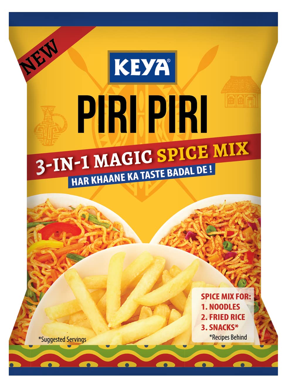 Keya Piri Piri 10G Sachet (Pack Of 20)