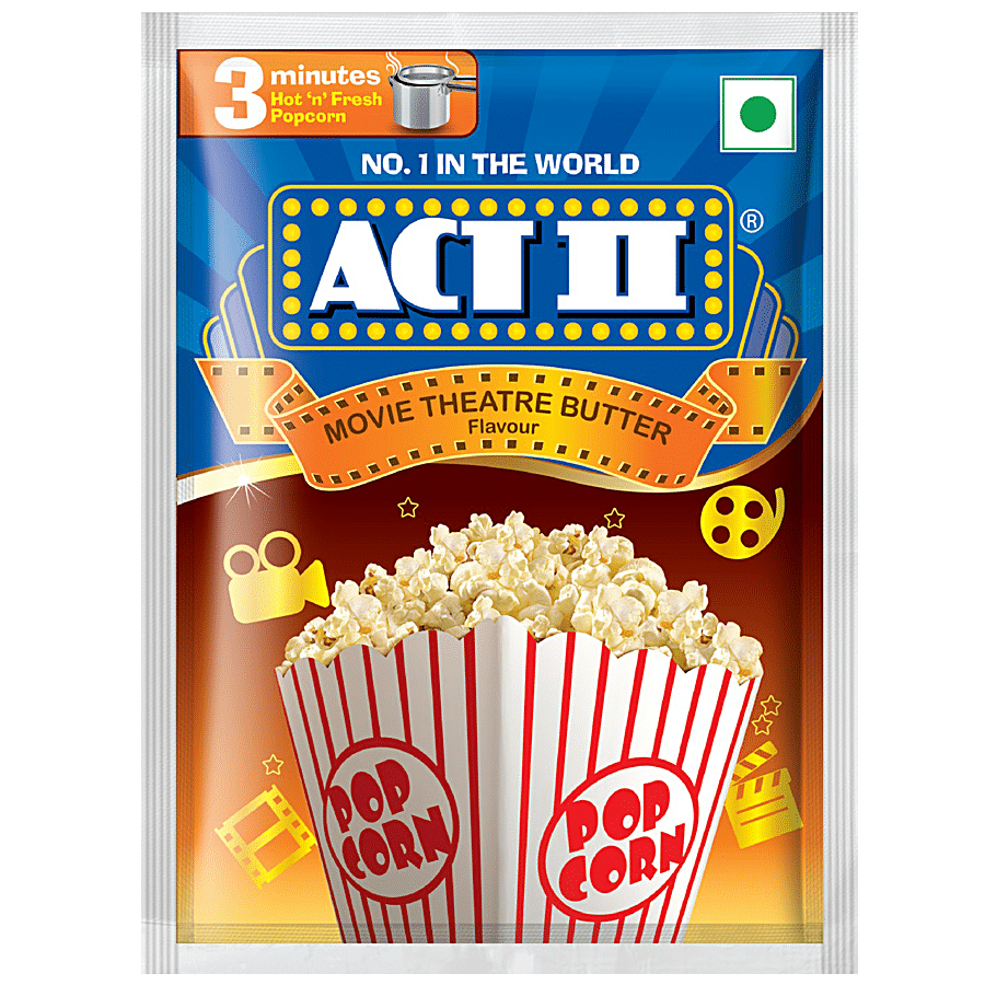 Act Ii Instant Popcorn, Movie Theater Butter Flavour, 70 G