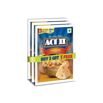 Act Ii Instant Popcorn, Cheese, 70 G X 3