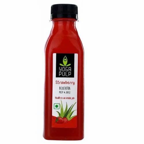 Yoga Pulp Strawberry With Aloevera Pulp & Juice, 200 Ml