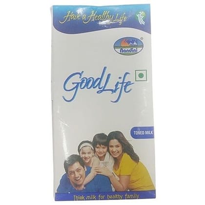 Nandini Goodlife Uht Treated Toned Milk, 500 Ml Carton