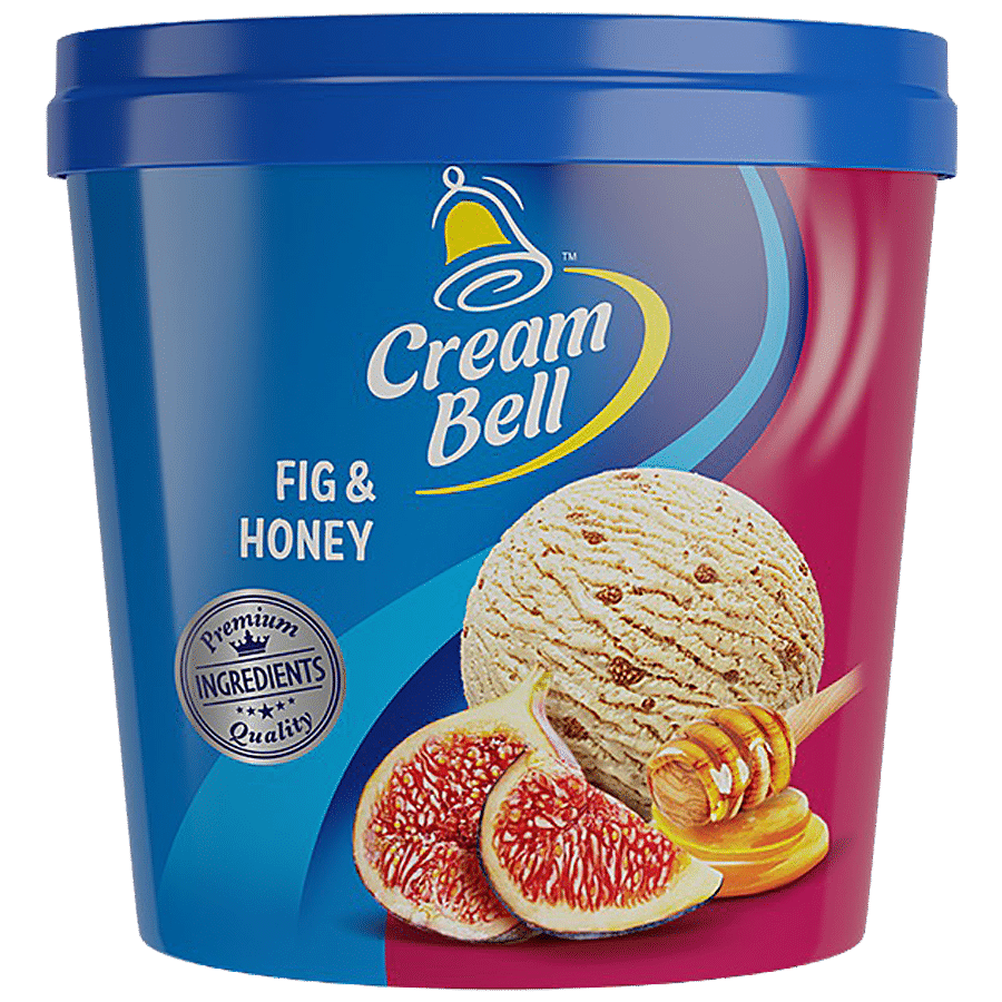 Cream Bell Ice Cream - Fig & Honey, Rich & Creamy, 125 Ml Cup