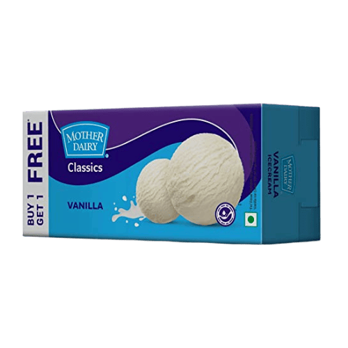 Mother Dairy Classic Vanilla Ice Cream (Buy 1 Get 1 Free)