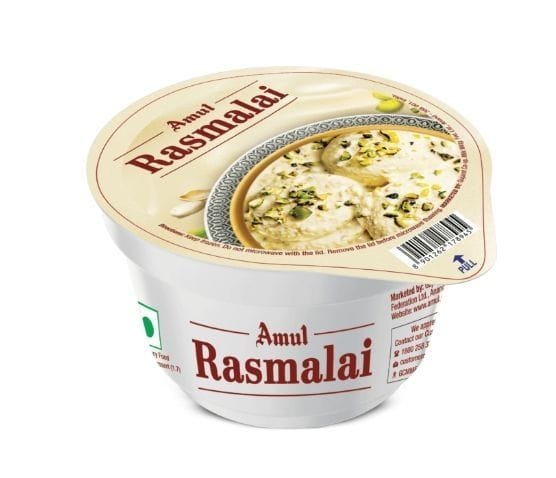 Amul Rasmalai Frozen, 100 gm